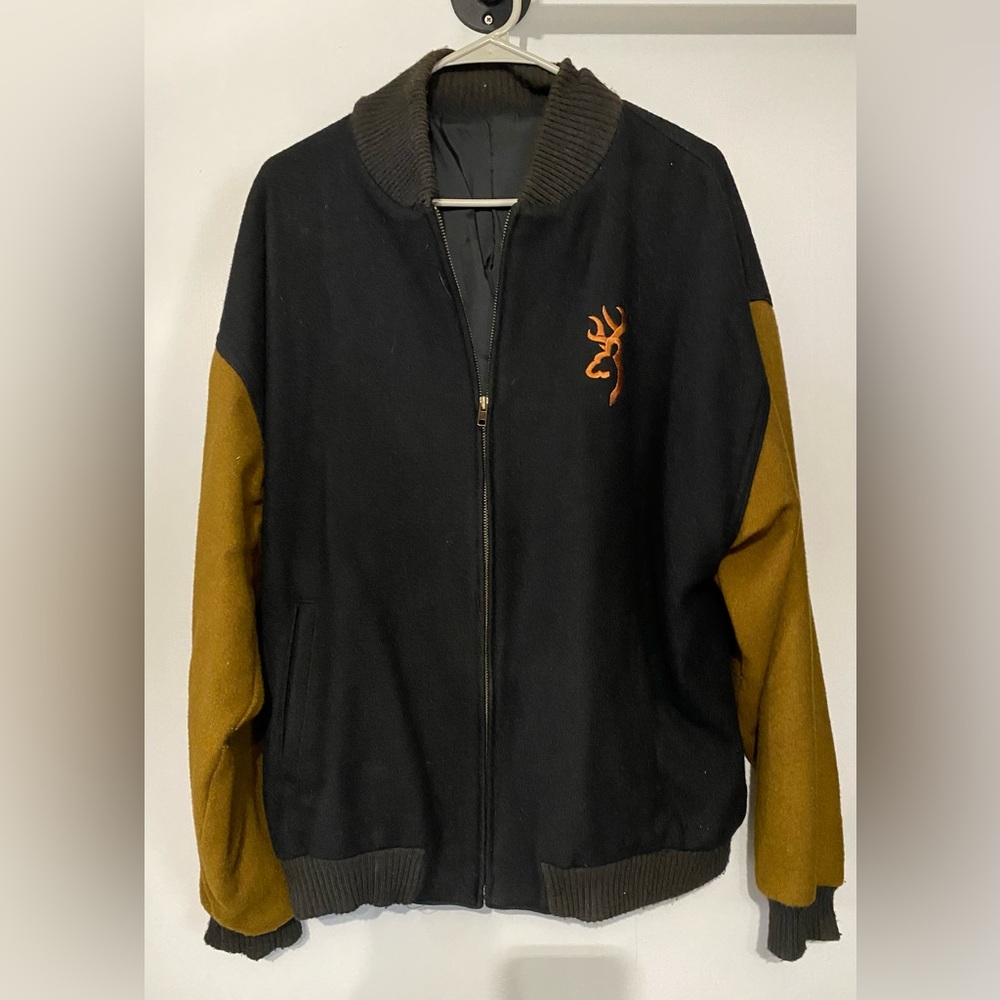 Browning Wool Hunting Jacket Elk Detail Outdoor Clothing